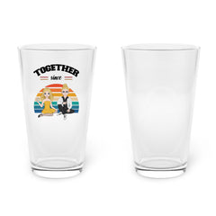 Together since-Personalized 16oz Whiskey Glasses