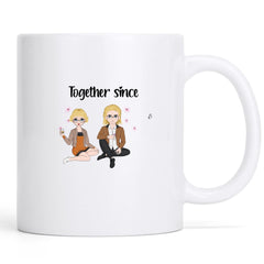 Together since- Personalization Custom Coffee 11/15 oz. Accent Mug