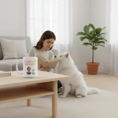 Personalized "A Girl and Her Dog" Coffee Mug - Custom Dog Mom Gift (11oz & 15oz)