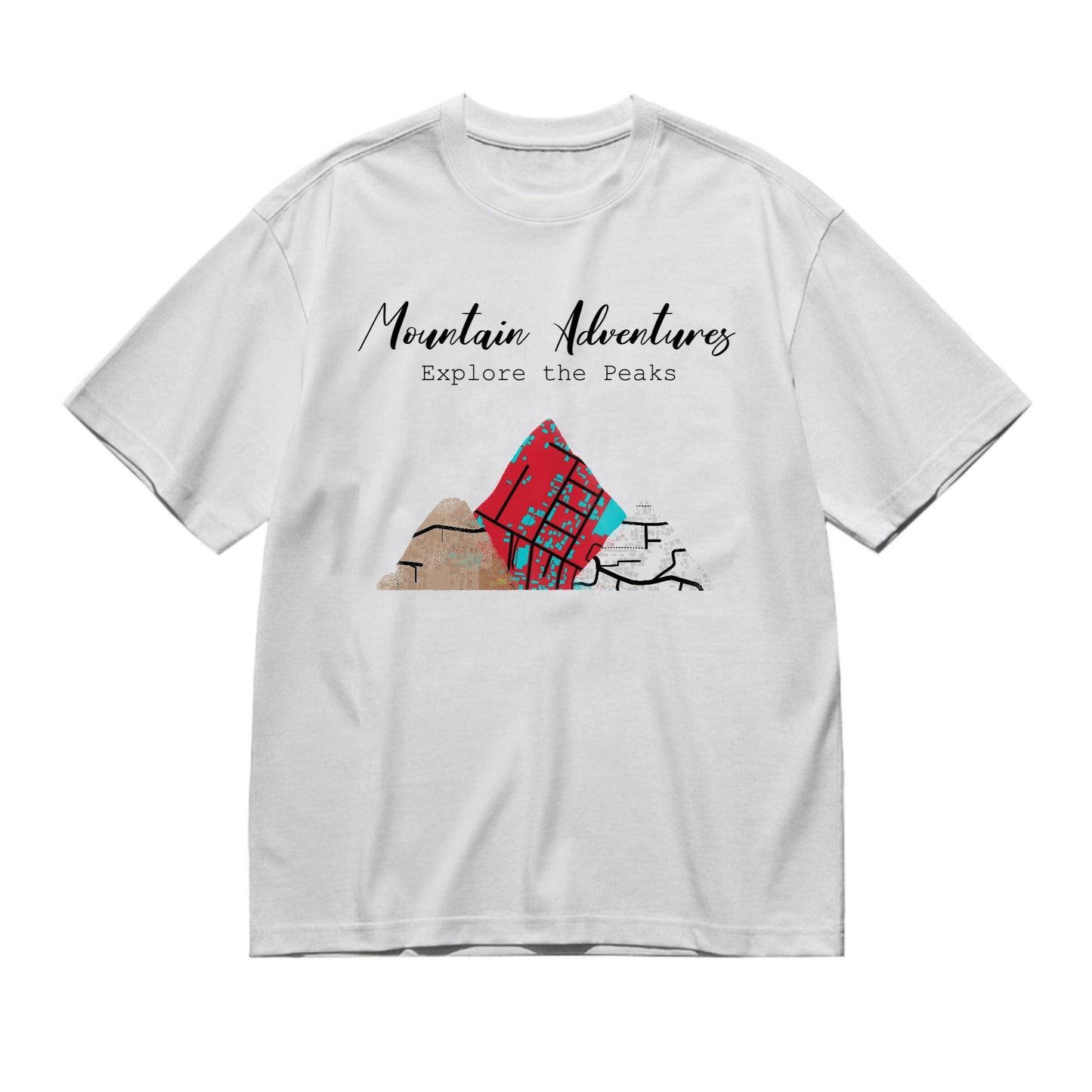 Our family around the world - maps-200g High-Quality 100% Cotton T-Shirt with Heat Transfer Printing
