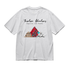 Our family around the world - maps-200g High-Quality 100% Cotton T-Shirt with Heat Transfer Printing