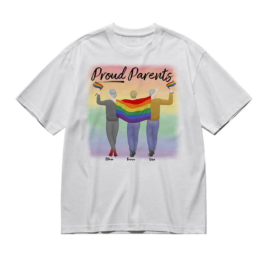 Proud parents - Pride (Back pencil style - Graduation)-200g High-Quality 100% Cotton T-Shirt with Heat Transfer Printing