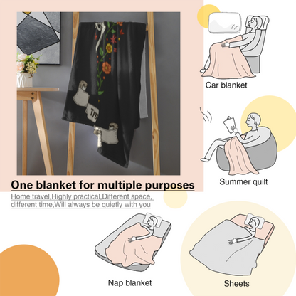 True Love Never Dies-Personalized 300g Flannel Blanket 30×40 inches