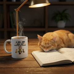 A Girl And Her Cat-Sided Custom Mug 11oz & 15oz