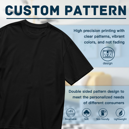 Good days start with coffee and a cat (Kawaii - Woman)-200g High-Quality 100% Cotton T-Shirt with Heat Transfer Printing