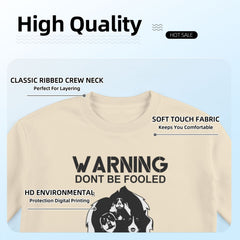 Warning dont be fooled because we are cute- Personalized Custom Eight-Color 310G Cotton Crew-Neck Sweatshirt
