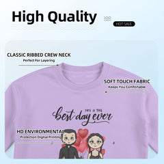 The best day ever- Personalized Custom Eight-Color 310G Cotton Crew-Neck Sweatshirt