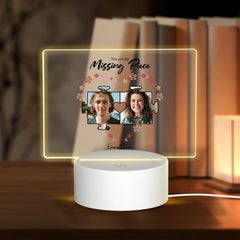 You are my Missing Piece-Personalized Custom Acrylic Light Panel with Base