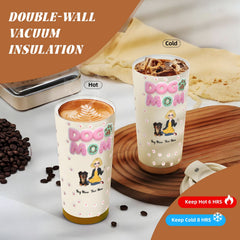 Dog MoM-Personalized 3D Inflated Tumbler (Custom Name & Pet Design)
