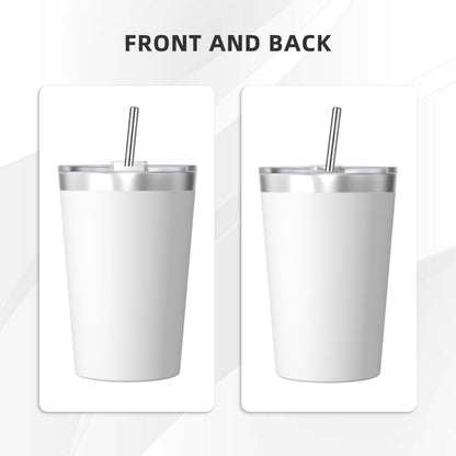 What Day Is Today Who Cares Summer Vibe, Beach-12OZ Insulated Tumbler with Cone Straw - Personalized Design