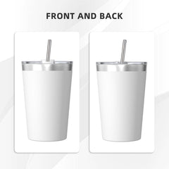 What Day Is Today Who Cares Summer Vibe, Beach-12OZ Insulated Tumbler with Cone Straw - Personalized Design