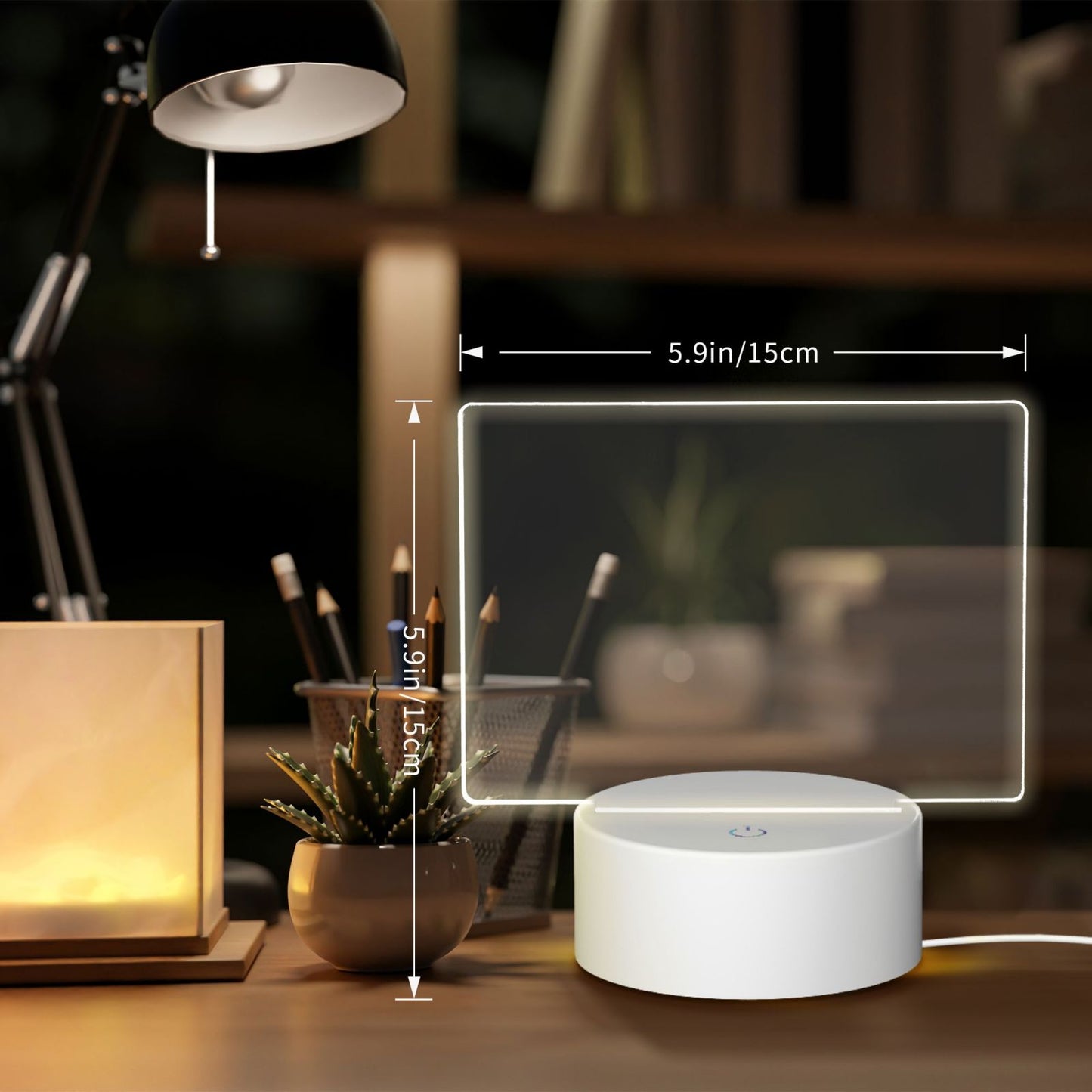 Galaxy bootleg-Personalized Custom Acrylic Light Panel with Base