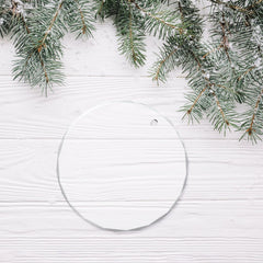 Merry Christmas-Personalized Custom Round Glass Pendant
