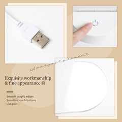 Always with me (Mother and child)-Personalized Heart-Shaped Acrylic Light Board with Base