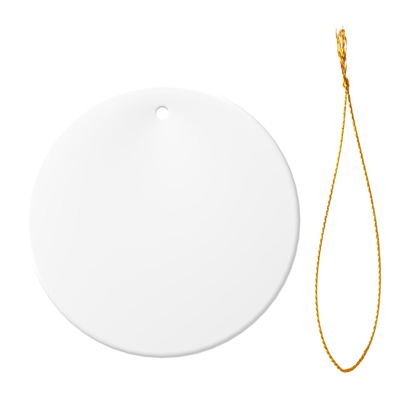 Wedding I Our First Christmas Married-Double-Sided Ceramic Round Pendant (Multiple Sizes Available)