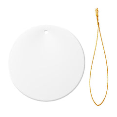 Always with me (Parent and child) christmas -Double-Sided Ceramic Round Pendant (Multiple Sizes Available)