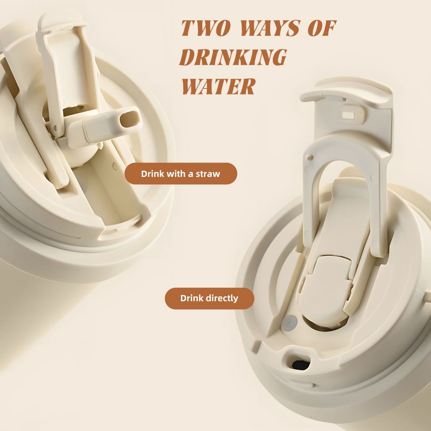 What Day Is Today Who Cares Summer Vibe, Beach-Personalized Custom 316 Stainless Steel Dual-Drinking Water Bottle