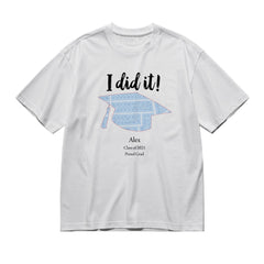 I did it! - maps-200g High-Quality 100% Cotton T-Shirt with Heat Transfer Printing