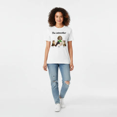 Personalized "The Catmother" T-Shirt - Custom Cat Names - Premium 200g Heavyweight Cotton Gift