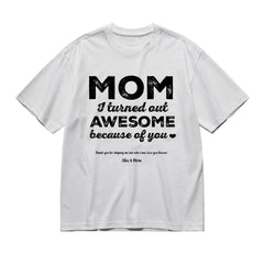MOM, a title just above queen - Titles-200g High-Quality 100% Cotton T-Shirt with Heat Transfer Printing