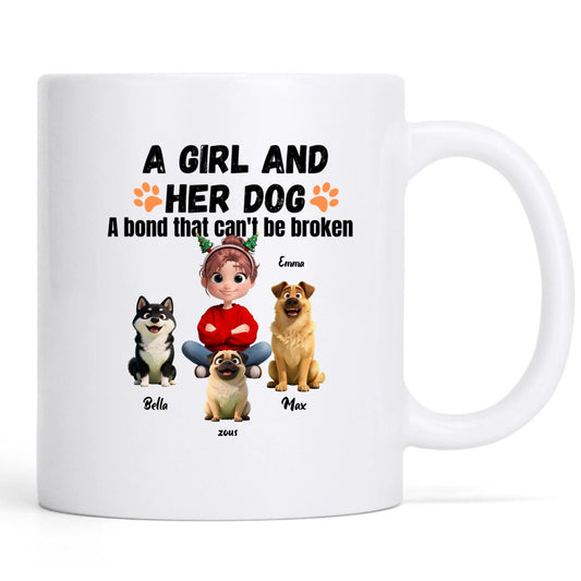 A Girl And Her Dog-Sided Custom Mug 11oz & 15oz
