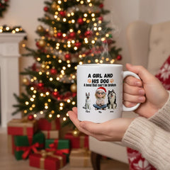 A Girl And Her Dog-Sided Custom Mug 11oz & 15oz