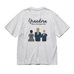 Grandma life is the best life-200g High-Quality 100% Cotton T-Shirt with Heat Transfer Printing