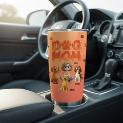 Best Dog Mom Tumbler | Personalized Pet Name Cup