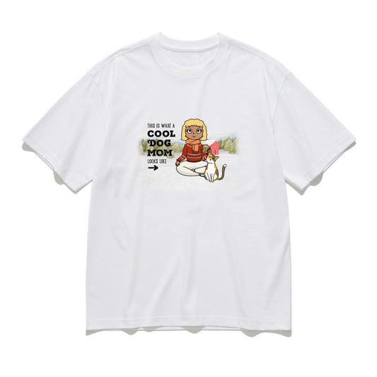 This is what a coolpet mom looks like-Personalization Custom 200g cotton T-shirt
