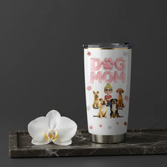 Personalized Dog Mom Tumbler with Custom Dogs & Names
