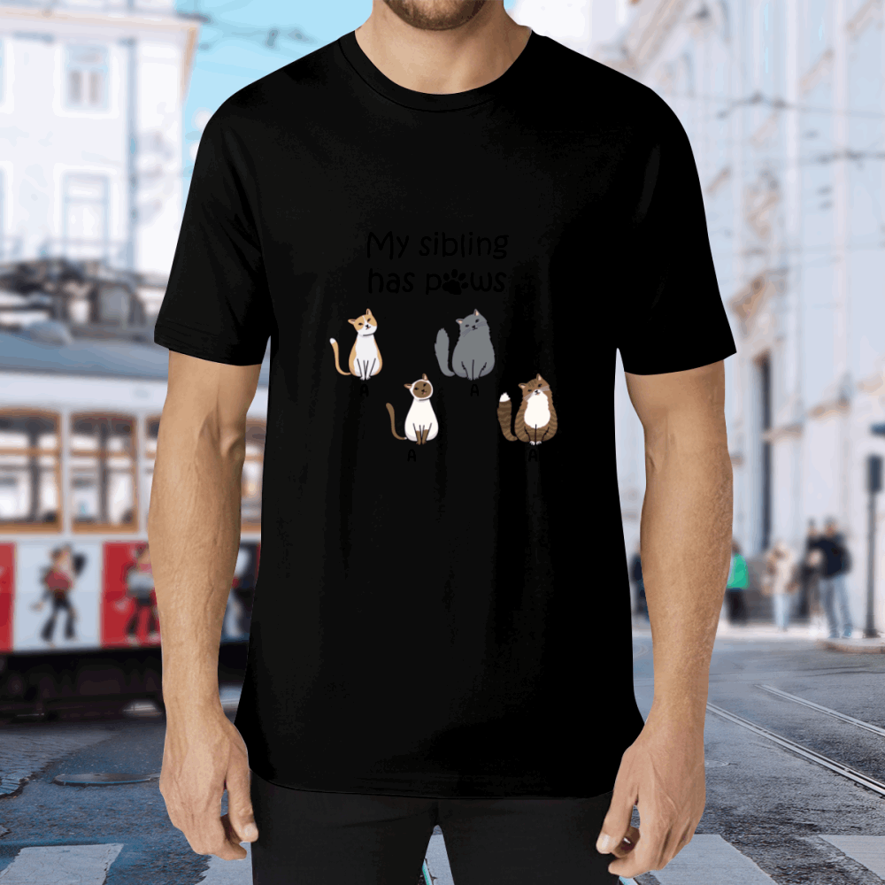 My Sibling has pows -Personalization Custom 200g cotton T-shirt