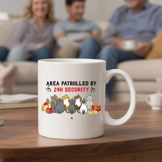 Area patrolled by 24h security- Personalization Custom Coffee 11/15 oz. Accent Mug