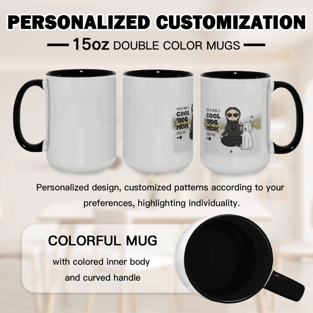 This is what a coolpet mom looks like Personalization Custom Coffee 15 oz. Accent Mug