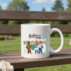 Besties forever- Personalization Custom Coffee 11/15 oz. Accent Mug