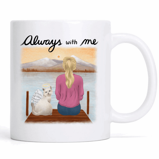 Cat always with me- Personalization Custom Coffee 11/15 oz. Accent Mug