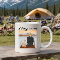 Cat always with me- Personalization Custom Coffee 11/15 oz. Accent Mug