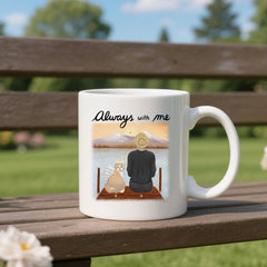 Cat always with me- Personalization Custom Coffee 11/15 oz. Accent Mug