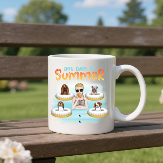 Dog days of summer - Personalization Custom Coffee 11/15 oz. Accent Mug