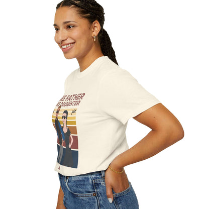 Like father, like daughter-Unisex Garment-Dyed Personalized Shirt