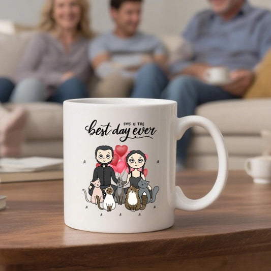 The best day ever- Personalization Custom Coffee 11/15 oz. Accent Mug