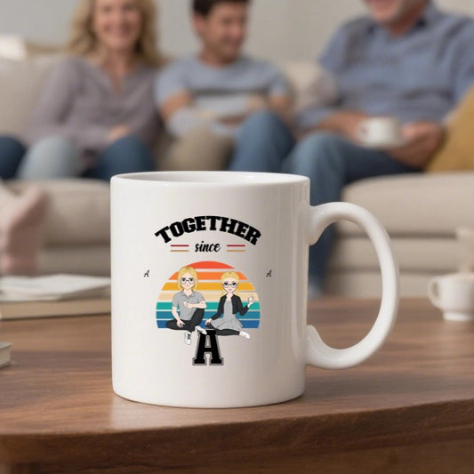 Together since - Personalization Custom Coffee 11/15 oz. Accent Mug