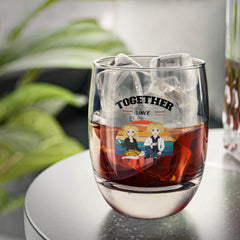 Together since- Personalized Whiskey Glass