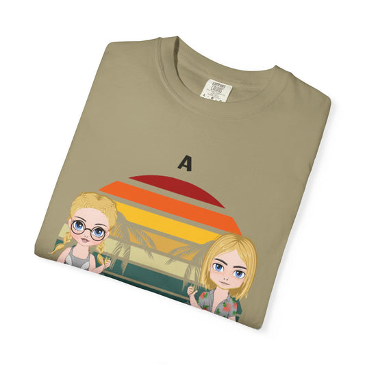 Travel partners for life-Unisex Garment-Dyed Personalized Shirt