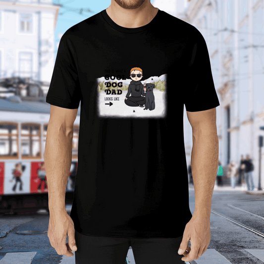Cool Dog Father -Personalization Custom 200g cotton T-shirt
