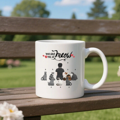 You had me at Meow- Personalization Custom Coffee 11/15 oz. Accent Mug
