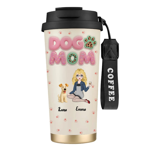 Dog MoM-Personalized 3D Inflated Tumbler (Custom Name & Pet Design)