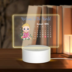 Welcome to the World-Personalized Custom Acrylic Light Panel with Base