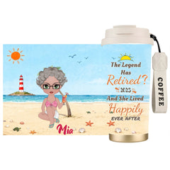 What Day Is Today Who Cares Summer Vibe, Beach-Personalized Custom 316 Stainless Steel Dual-Drinking Water Bottle