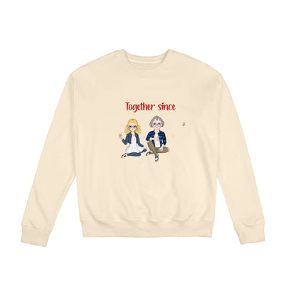 Together since (Puzzle) - Personalized Custom Eight-Color 310G Cotton Crew-Neck Sweatshirt