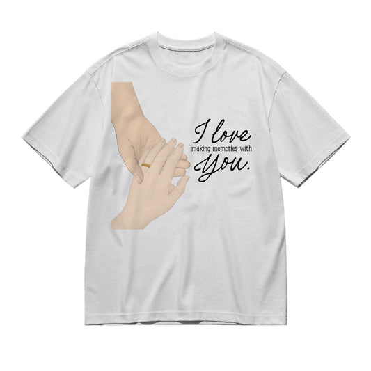 You & me, we got this - holding hands-200g High-Quality 100% Cotton T-Shirt with Heat Transfer Printing